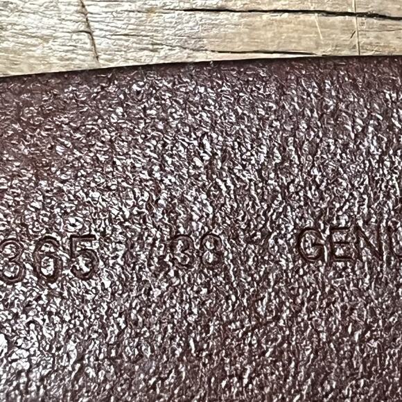 Unbranded Belt Mens 38 Brown Genuine Leather Silver Buckle - Picture 13 of 16